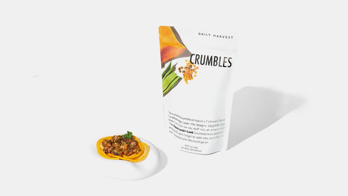 Daily Harvest French Lentil + Leek Crumbles