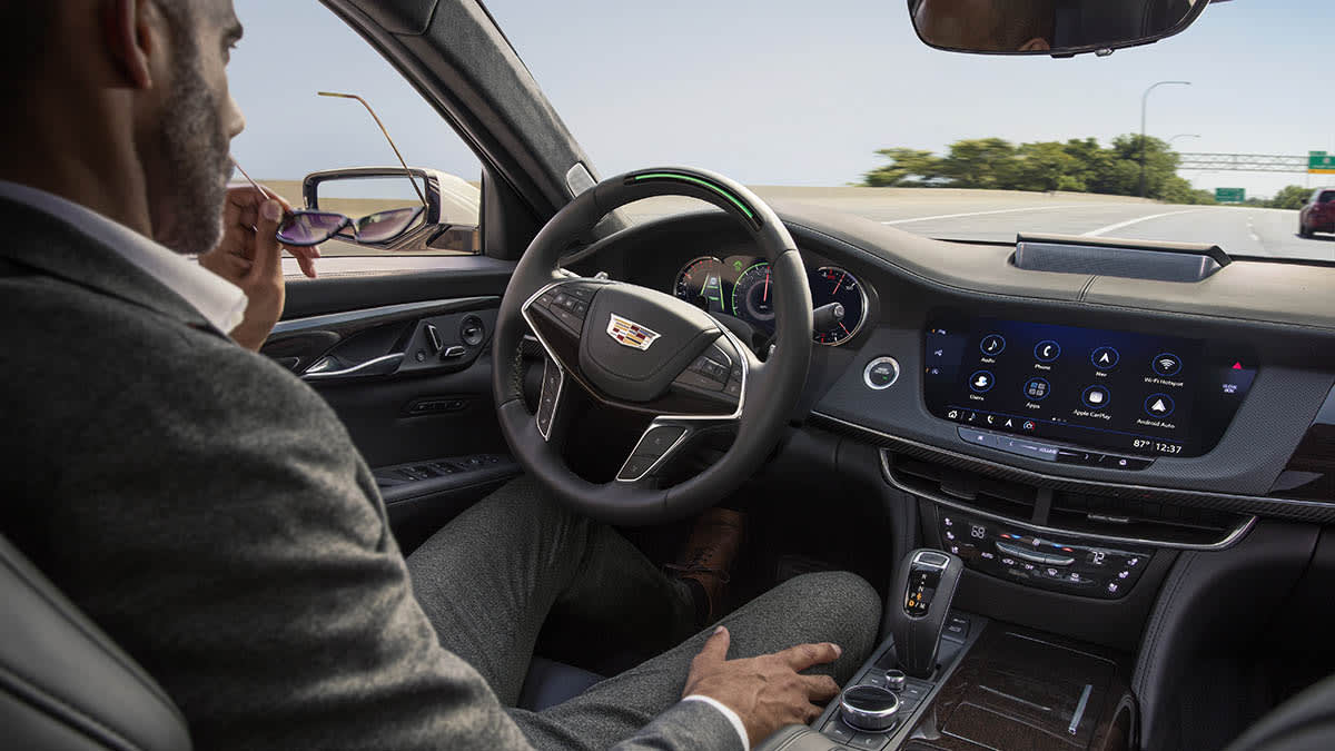 2019 Cadillac CT6 with Super Cruise engaged