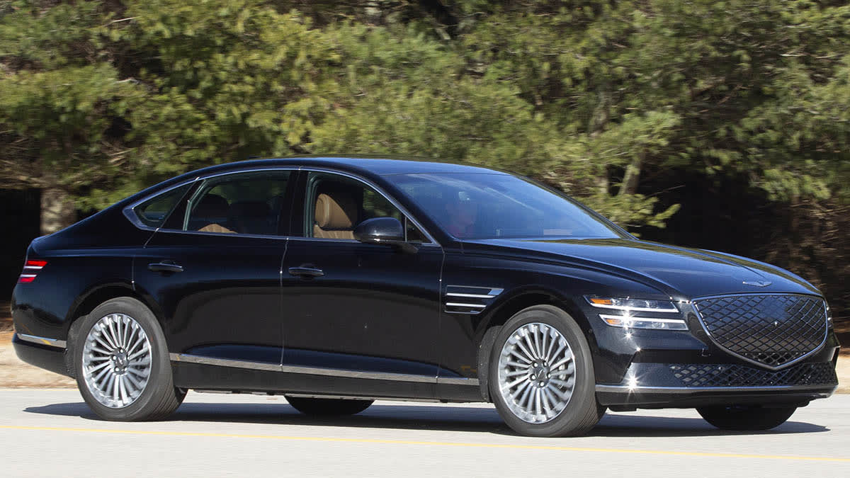 2023 Genesis Electrified G80 front driving