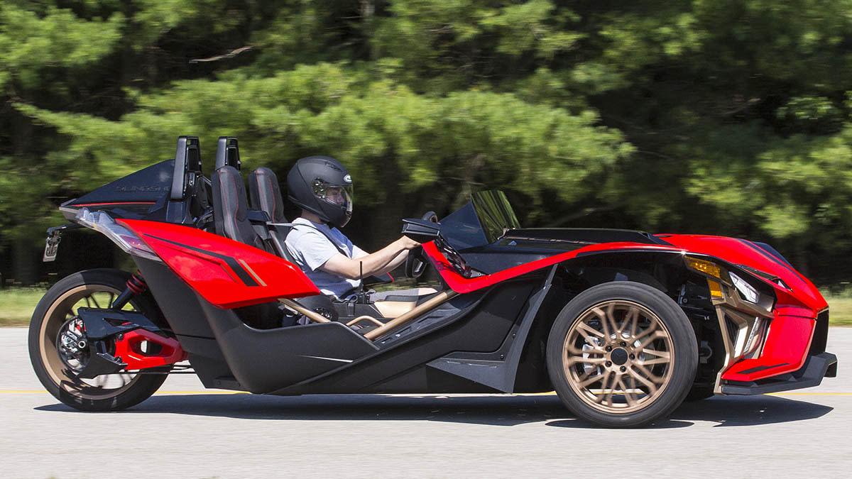 Polaris Slingshot driving