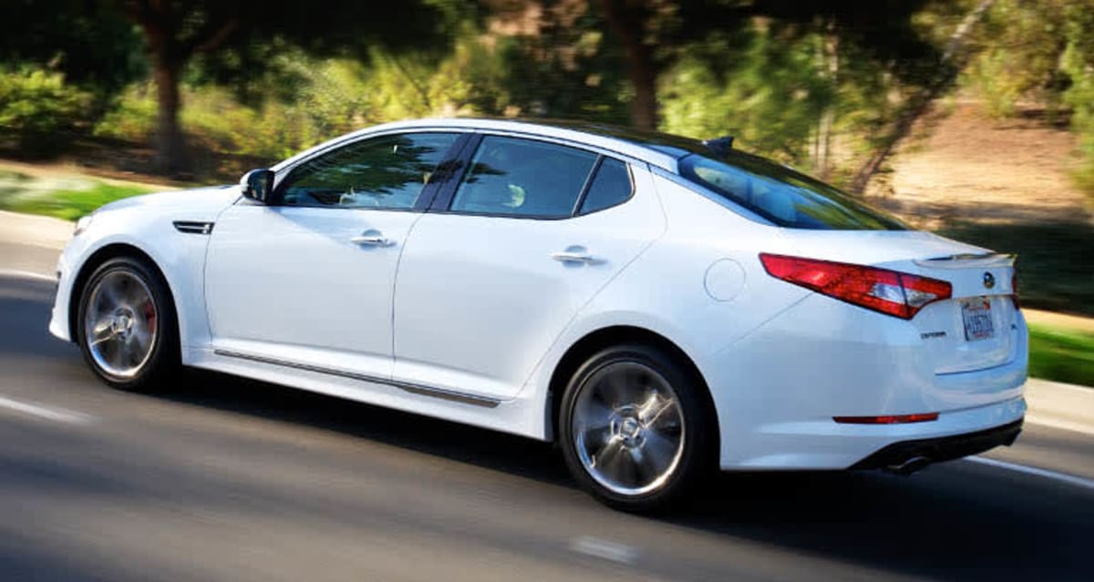 2013 Kia Optima rear driving