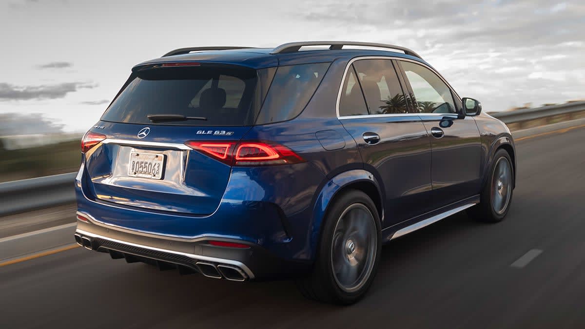 2021 Mercedes-Benz GLE 65, rear driving