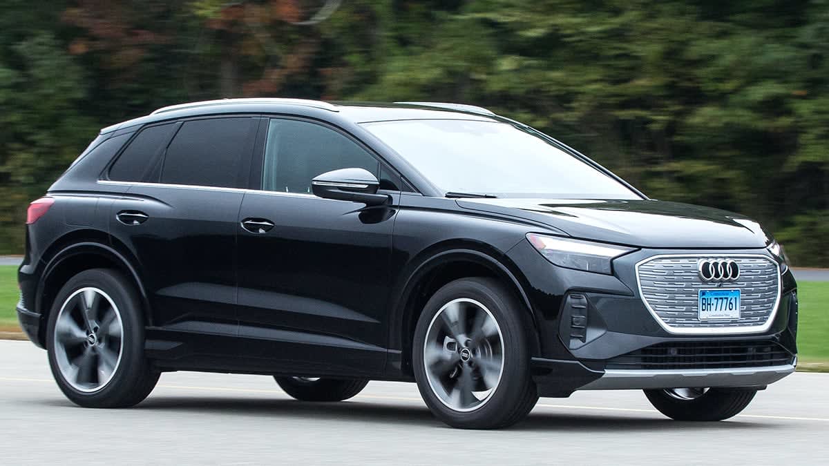 2022 Audi Q4 E-Tron driving