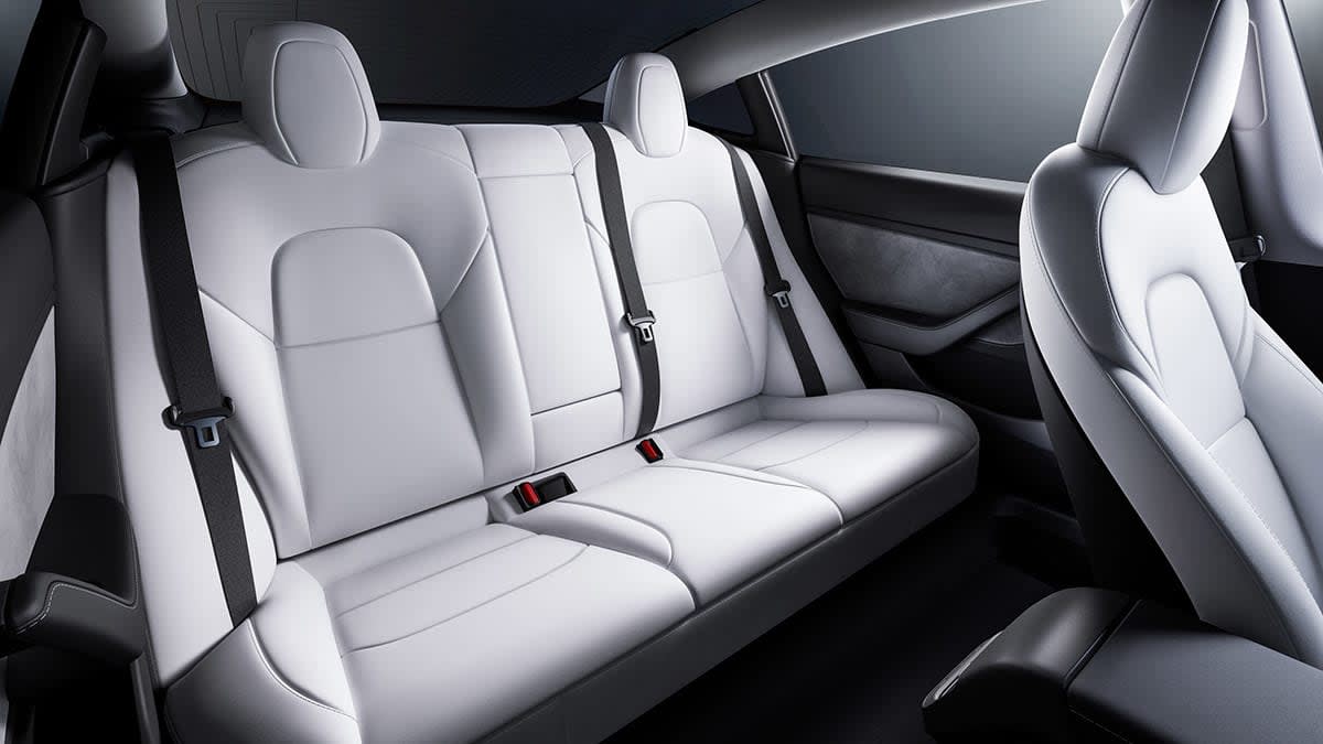 Tesla Model 3 back seat