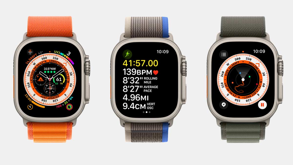 3 Apple Ultra Watches