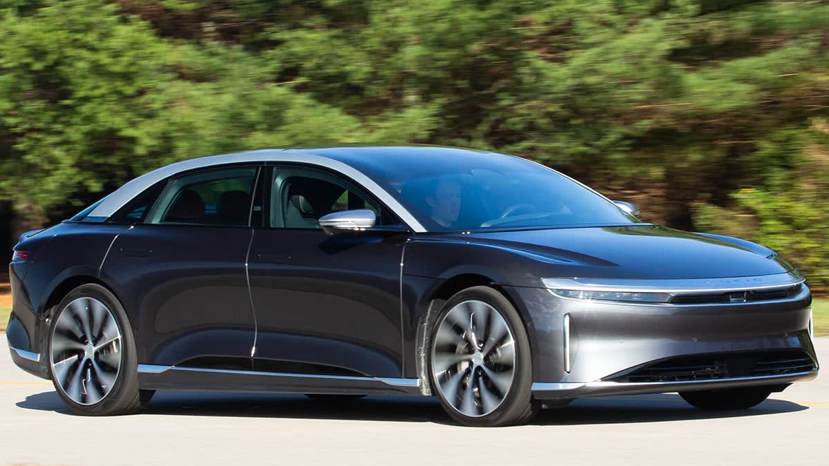 2022 Lucid Air Grand Touring driving
