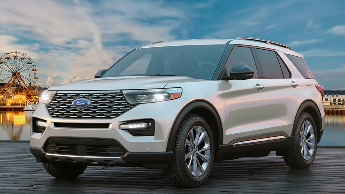 2021 Ford Explorer on pier