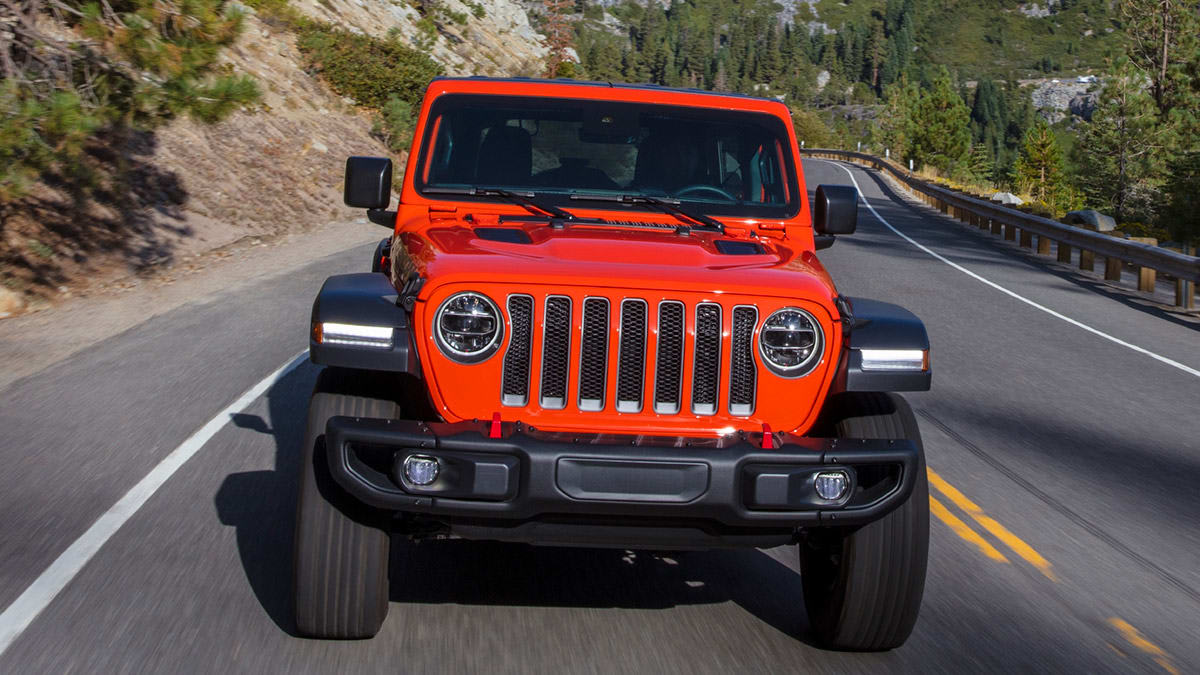 2020 Jeep Wrangler front driving