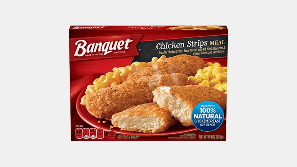 Banquet Frozen Chicken Strips Meals Recalled For Presence Of Plastic 