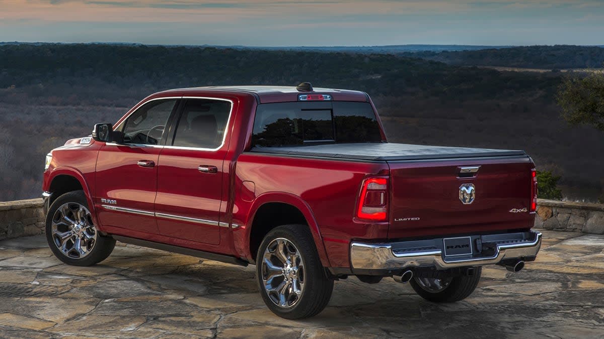 2024 Ram 1500, rear, at overlook