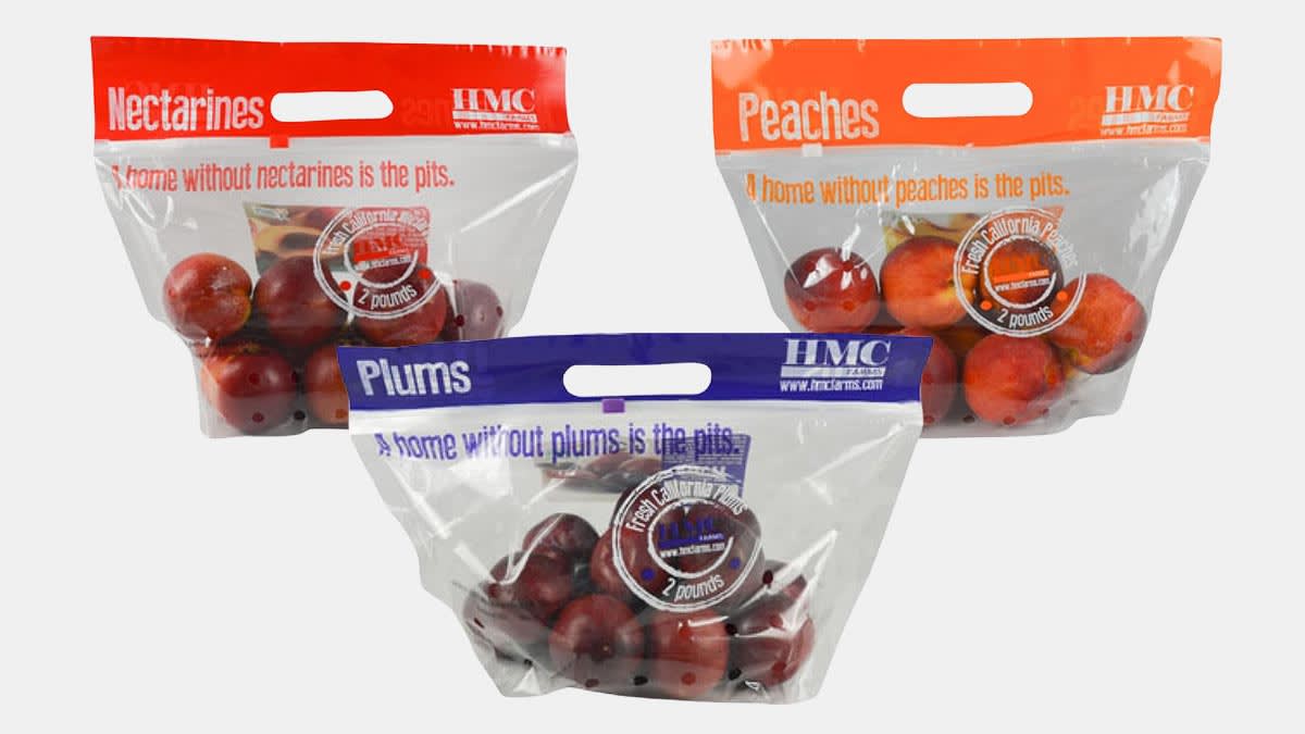 HMC bags of Whole Peaches, Plums, and Nectarines