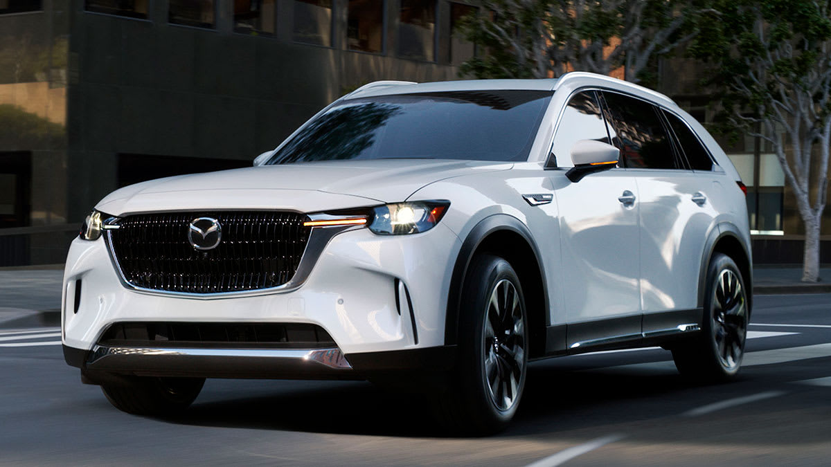 2024 Mazda CX-90 PHEV driving in city
