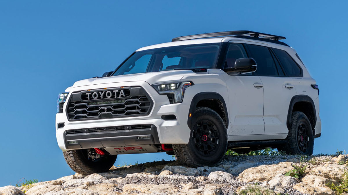 2024 Toyota Sequoia TRD Pro on rock hill