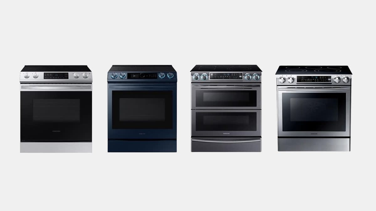 Samsung Slide-In Electric Range Model NE63T8111SS/AA, NE63A8711QN/AA, NE58K9850WS/AA, and NE58F9500SS/AA