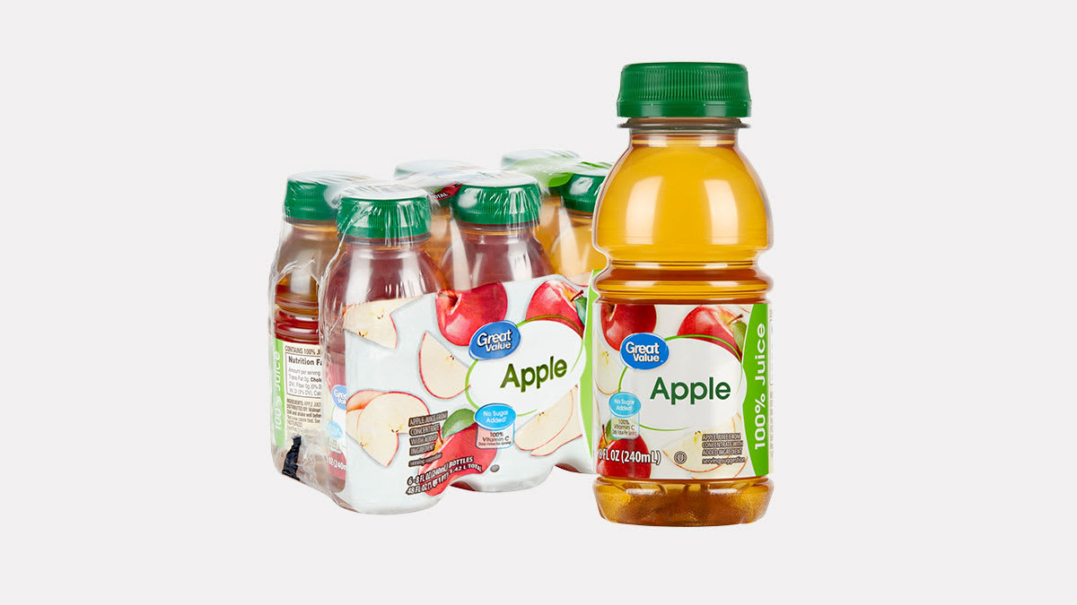 Walmart Great Value Apple Juice Recalled for High Arsenic Levels