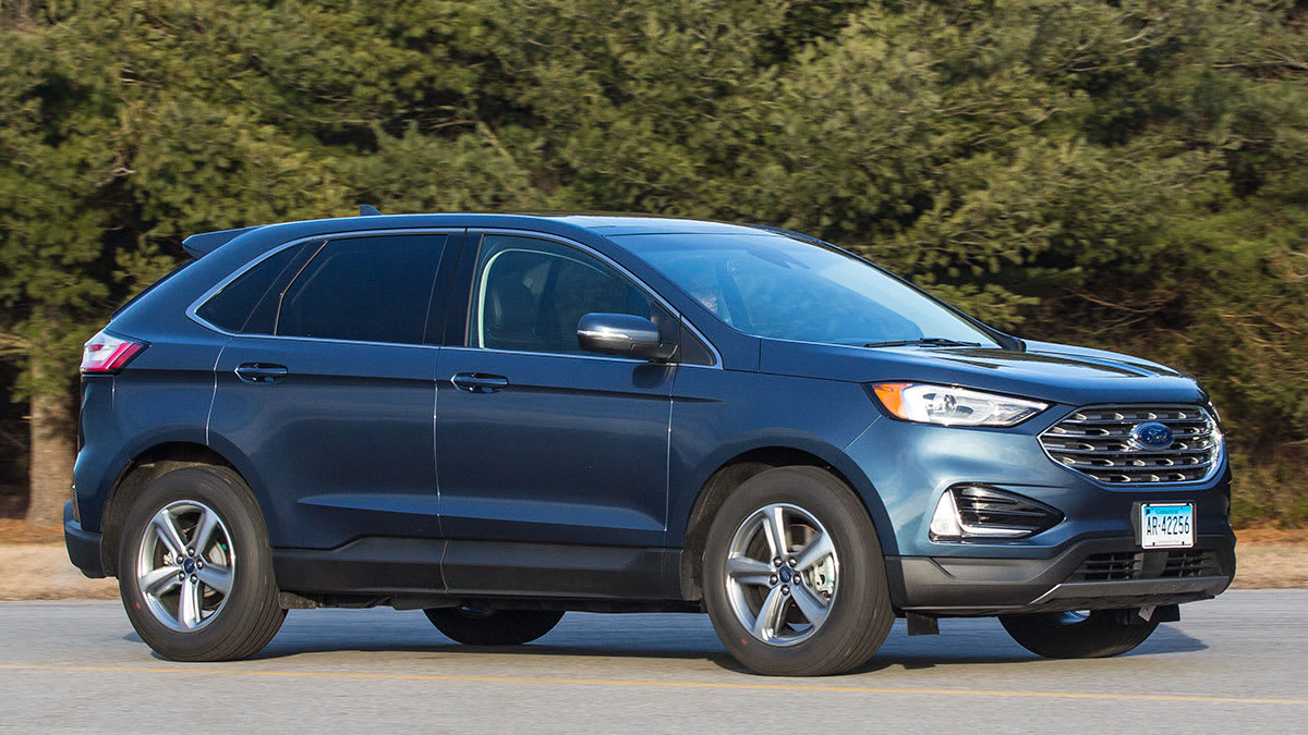 2019 Ford Edge driving at ATC