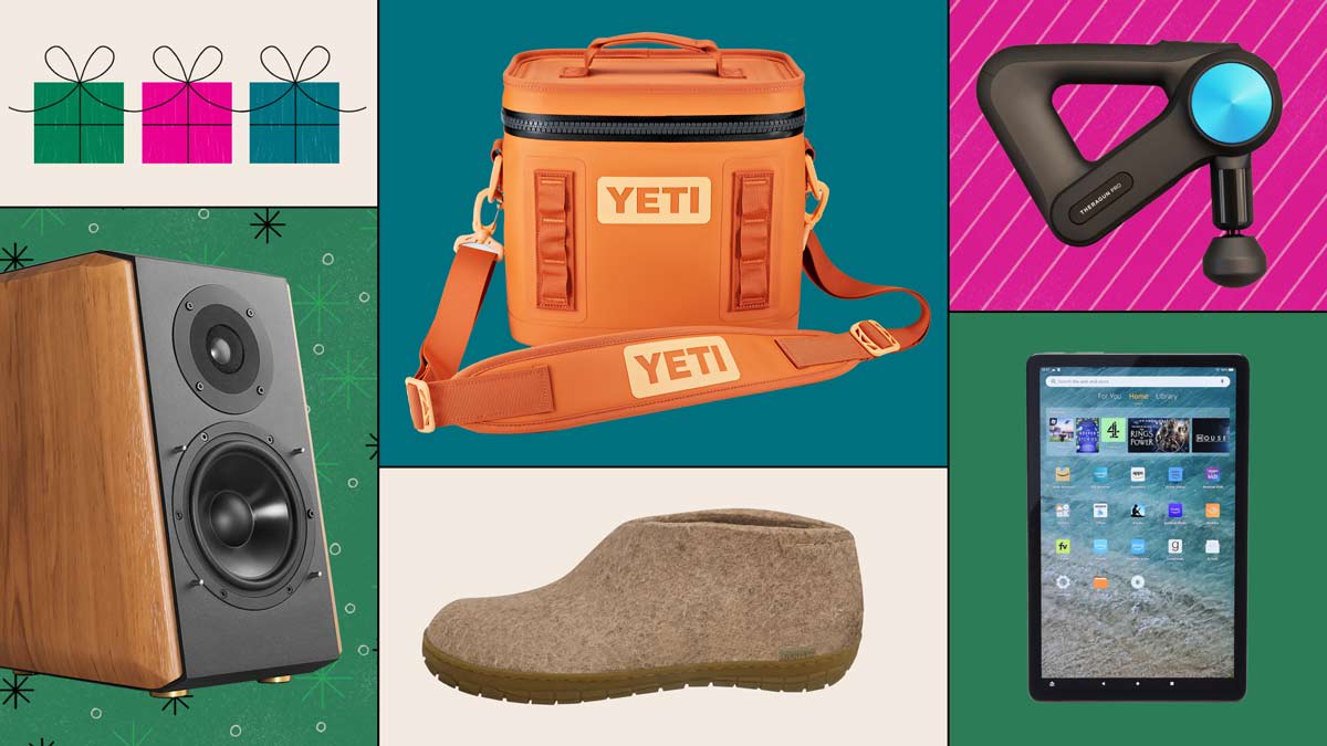 Edifier S1000MKII, Yeti Hopper Flip 8 Soft Cooler, Therabody Theragun Pro (Gen. 5), Amazon Fire Max 11, Glerups Slippers With a Leather Sole