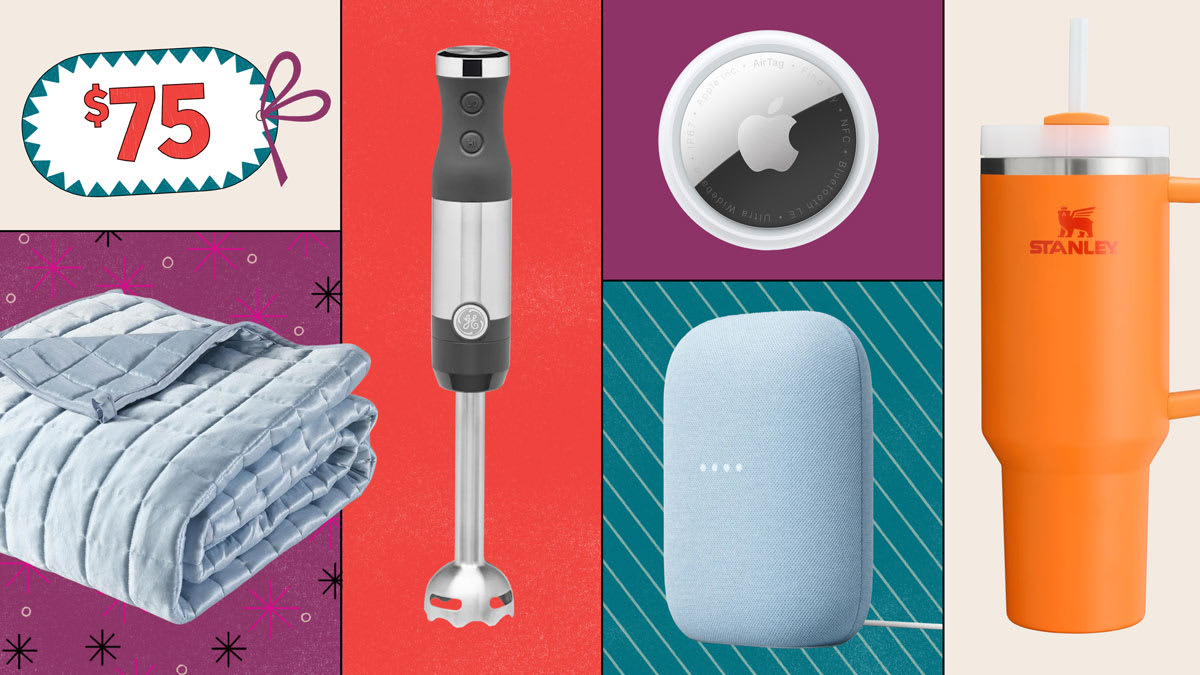 GE G8H1AASSPSS blender, Apple AirTag, Stanley The Flowstate Quencher H2.0 Tumbler, Google Nest Audio