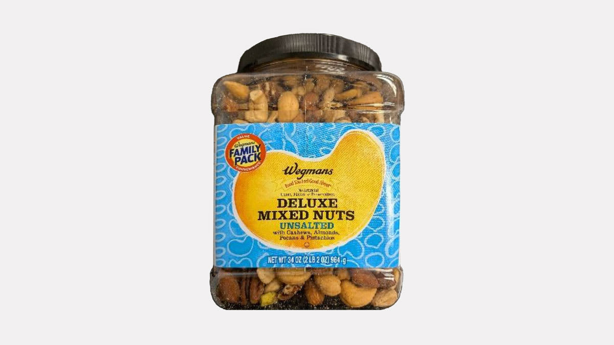 Wegmans Deluxe Mixed Nuts Unsalted 34 oz