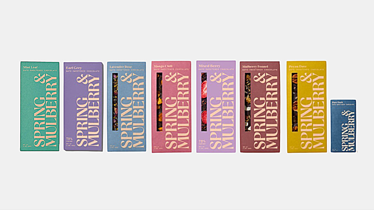 Various Spring & Mulberry Chocolate Bars