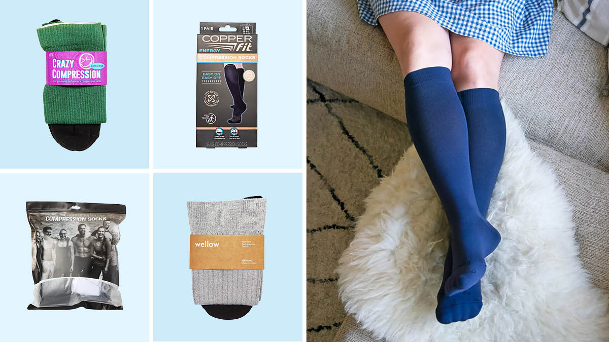Crazy Compression, Copper Fit, Charmking, Wellow, and Comrad compression socks