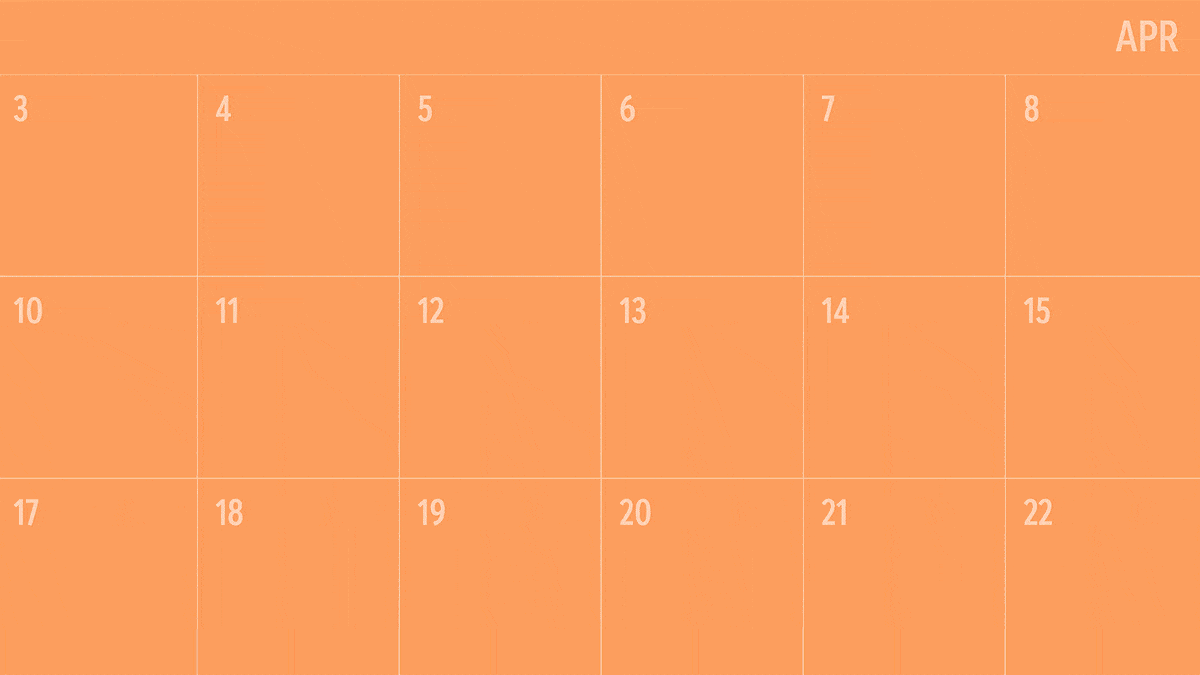 April deep discounts calendar and products