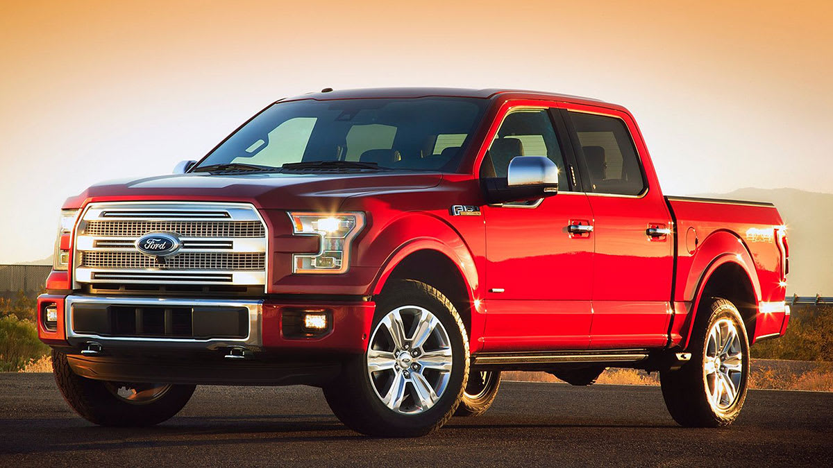 2015 Ford F-150 at sunset
