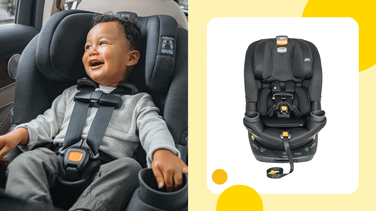 Baby in Chicco Fit360, Mom with child in UPPAbaby Minu V3, Maxi-Cosi Iora Bassinet, Dad with children in UPPAbaby Vista v3 with Rumbleseat V3, Pottery Barn Kids Emerson Convertible Crib, and baby in Stokke Clikk High Chair