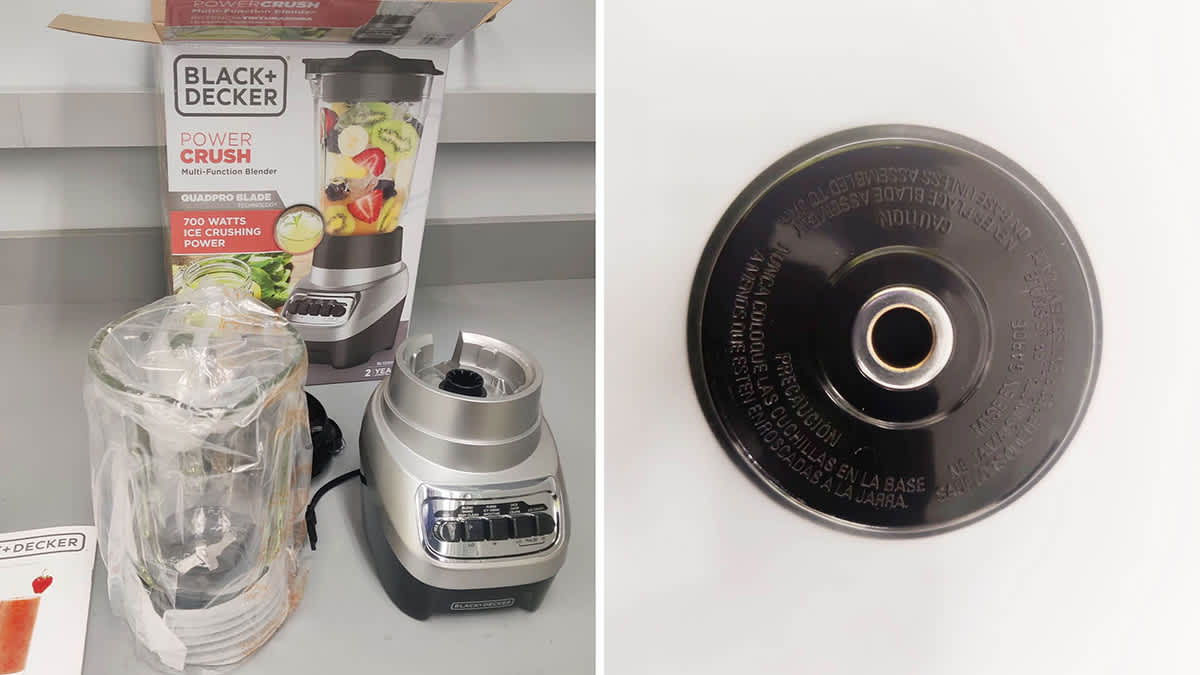 Black and Decker Powercrush blender and blender component that contains lead.