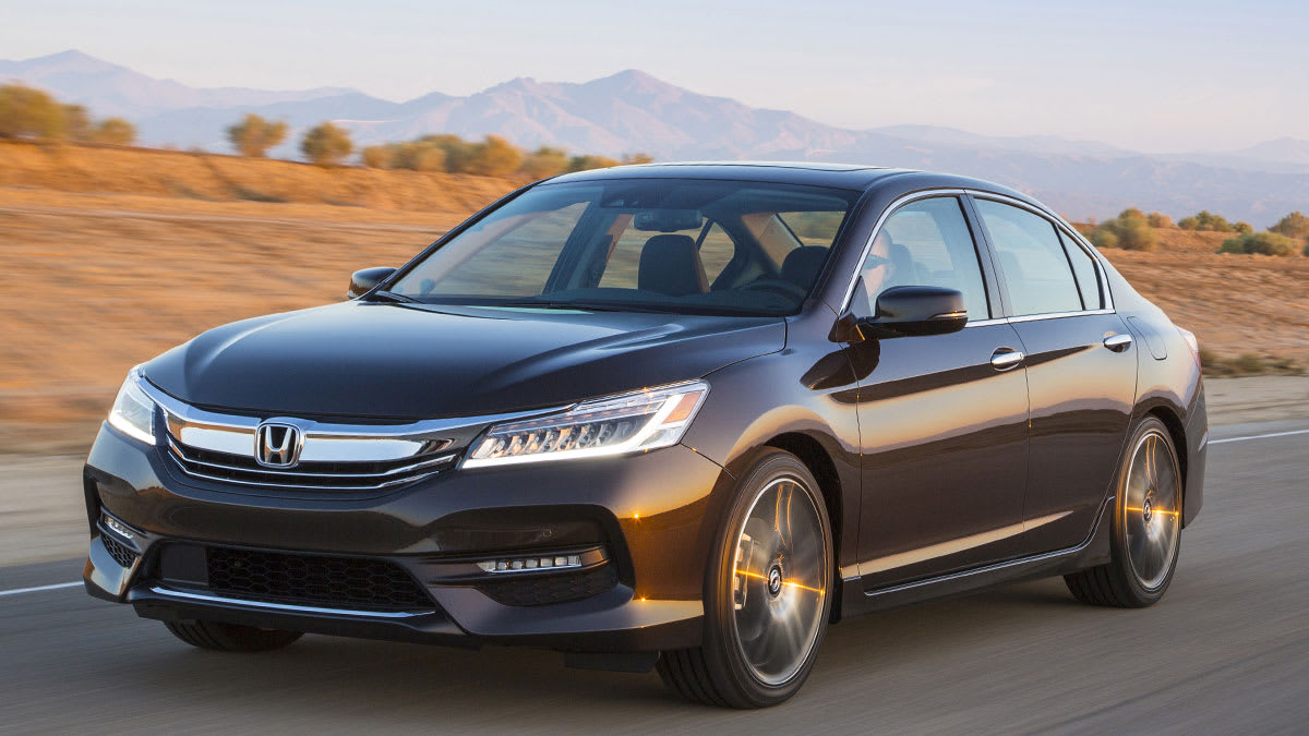 2017 Honda Accord Touring driving at sunset