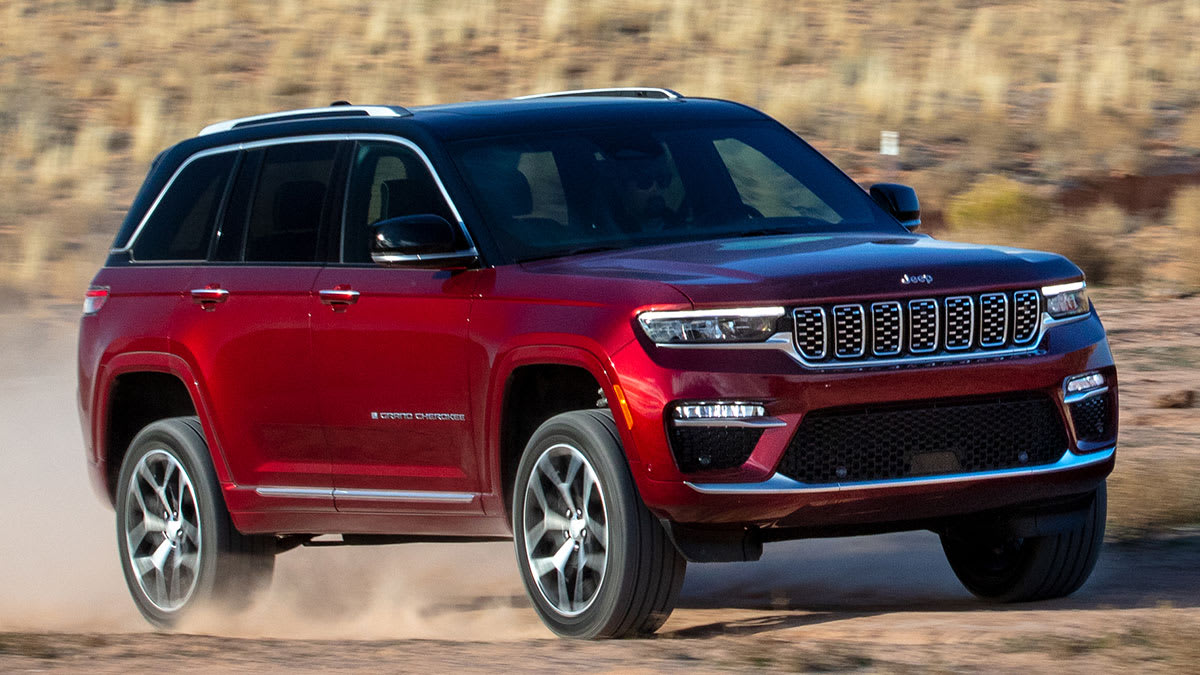 2025 Jeep Grand Cherokee driving on dirt