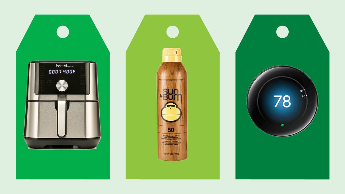 Instant Vortex Plus, Sun Bum Premium Spray SPF 50, Google Nest Learning Thermostat 4th Gen
