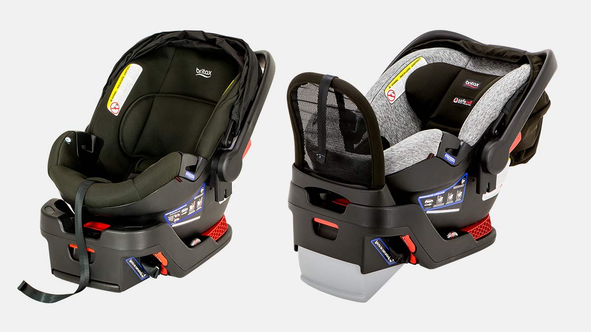 Britax B-Safe Gen2 car seat and the Britax Endeavours car seat.