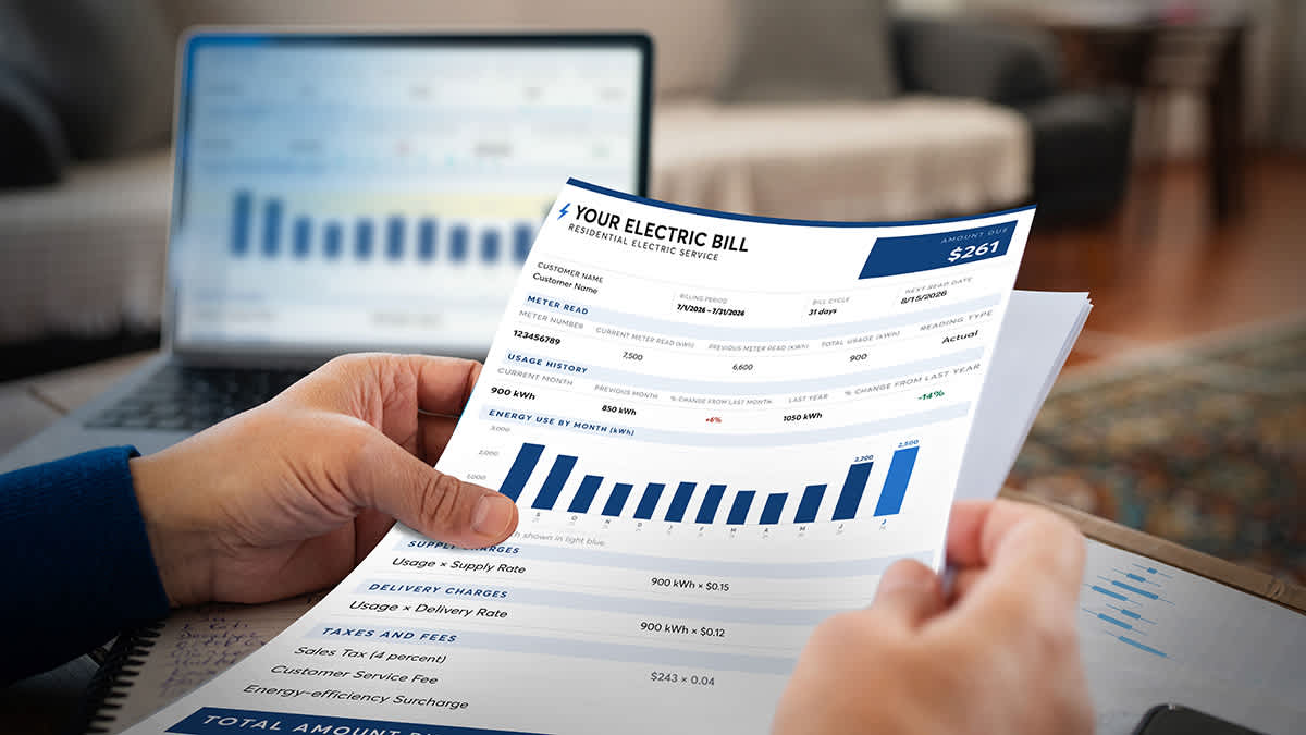 Reading an electric bill