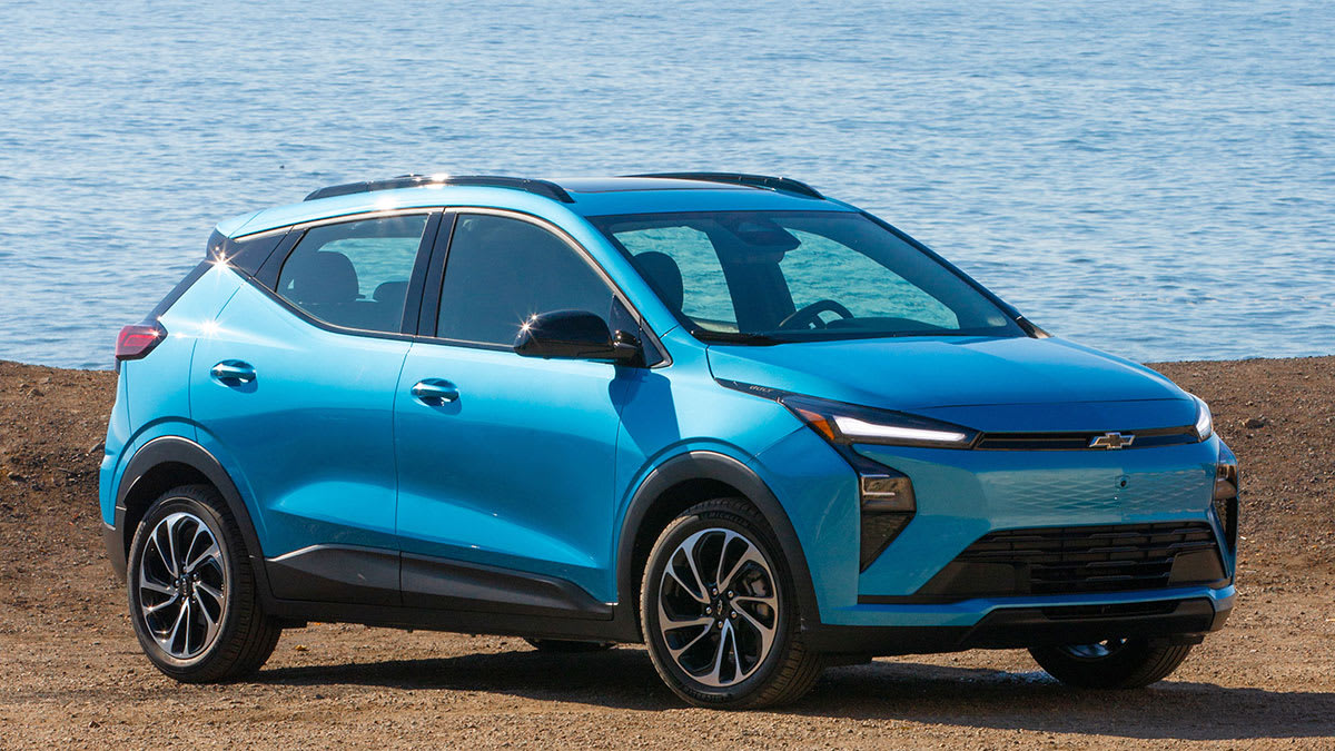 2027 Chevrolet Bolt LT on a beach