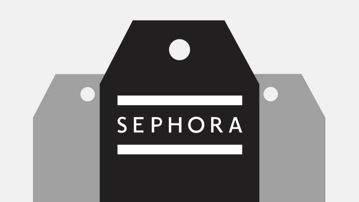 3 tags with Sephora logo