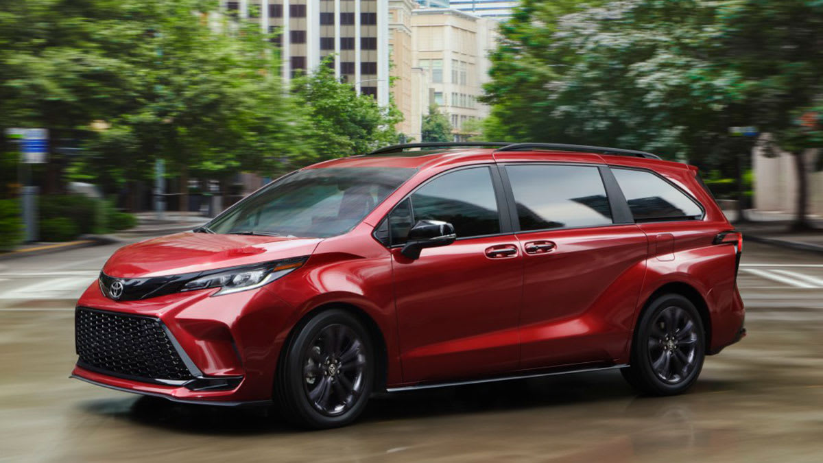 2026 Toyota Sienna XSE driving in a city