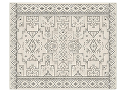 Leelu Black & White Rug