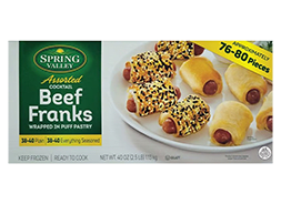 Cocktail Beef Franks Wrapped in Puff Pastry