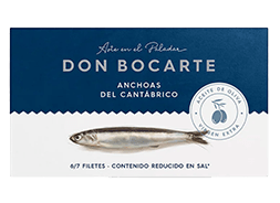 Anchoas del Cantábrico en Aceite de Oliva Virgen Extra (Cantabrian Anchovies in Extra Virgin Olive Oil)