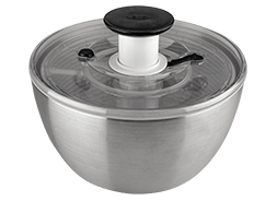 Steel Salad Spinner, 6.34 Qt
