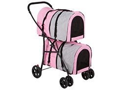 Folding Double Dog Stroller