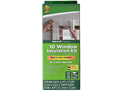 Indoor 10-Window Shrink Film Insulation Kit