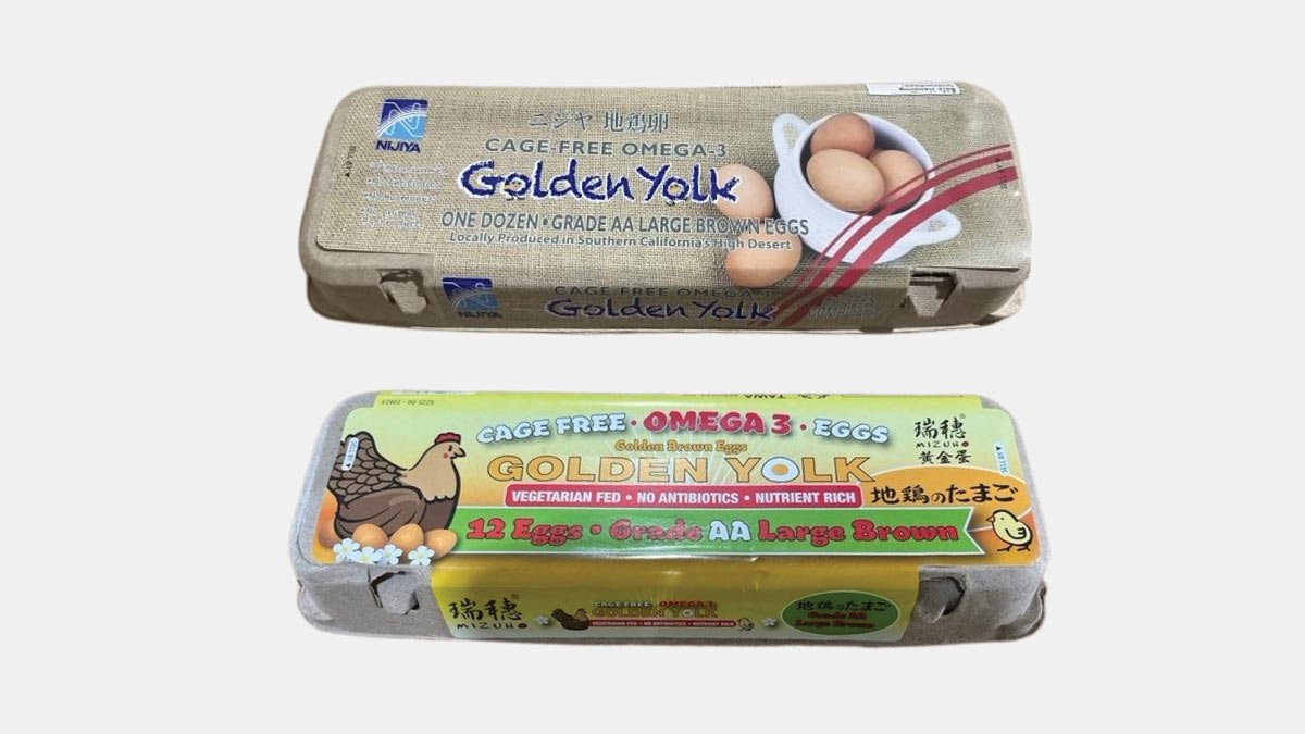 Mizuho and Nijiya Brand Eggs Recalled for Salmonella