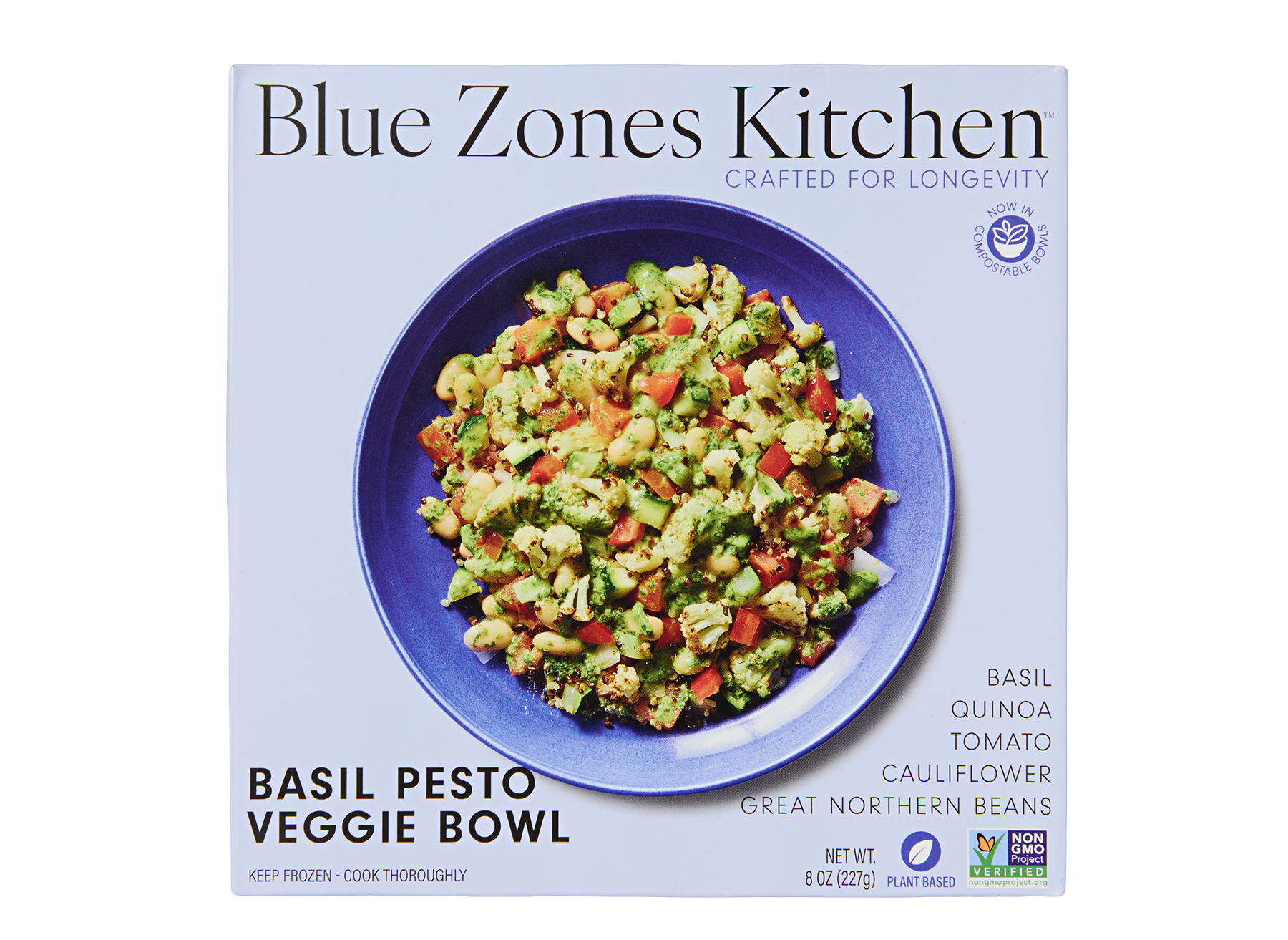 Blue Zones Kitchen Basil Pesto Veggie Bowl
