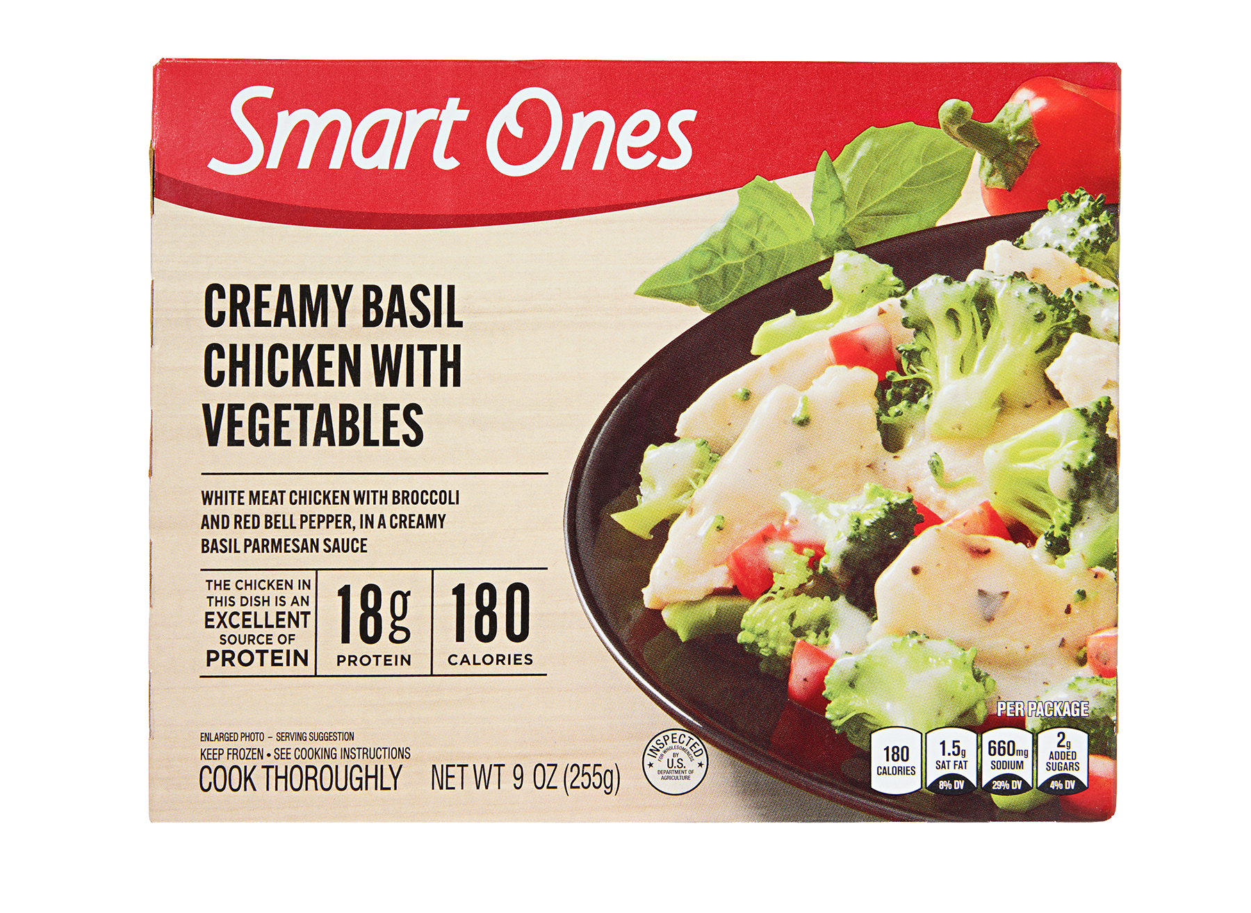 Smart Ones Creamy Basil Chicken with Vegetables