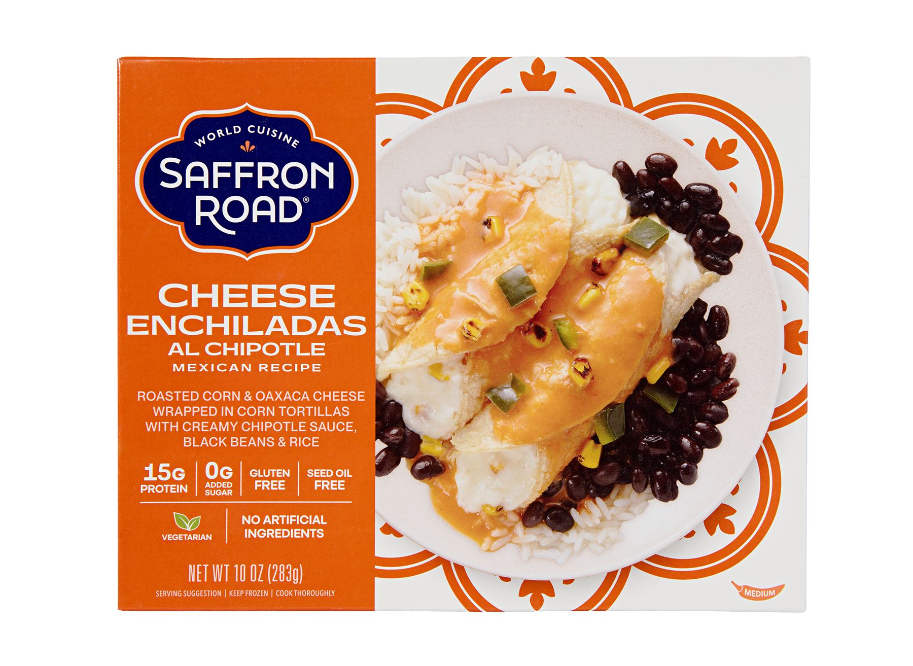 Saffron Road Cheese Enchiladas al Chipotle