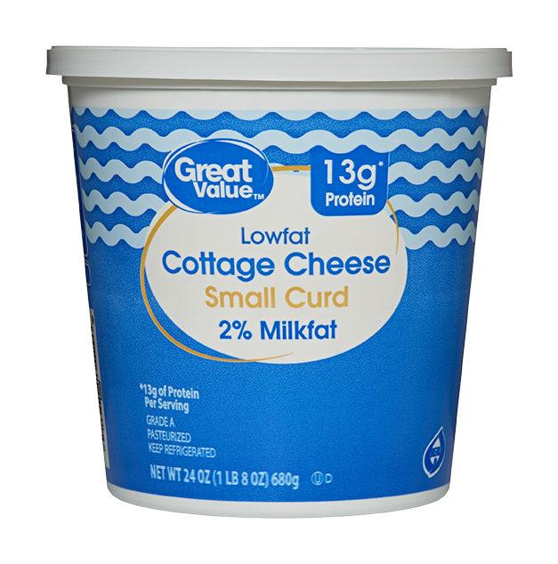 Great Value (Walmart) Lowfat 2% Milkfat Small Curd Cottage Cheese