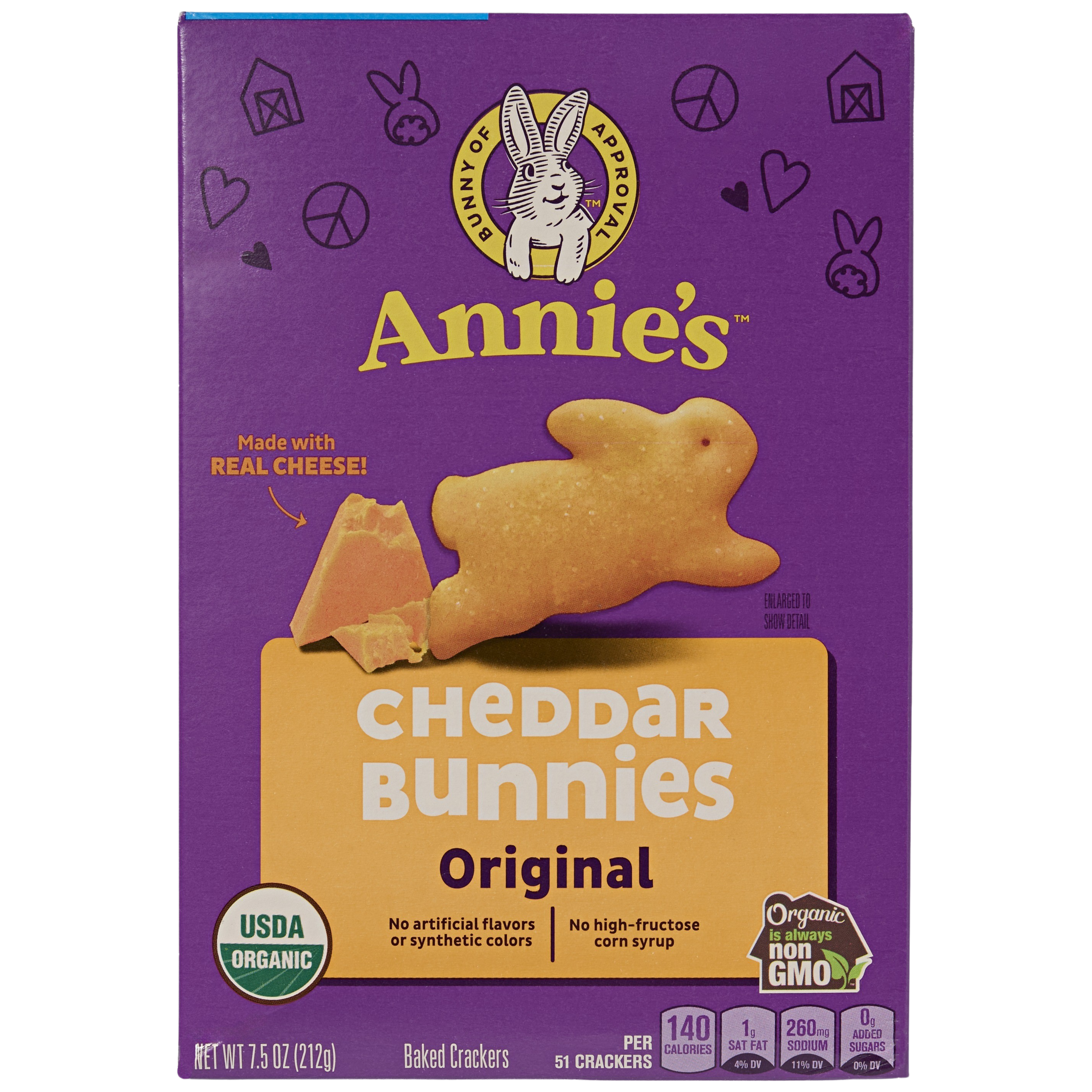 Annie&rsquo;s Organic Cheddar Bunnies package