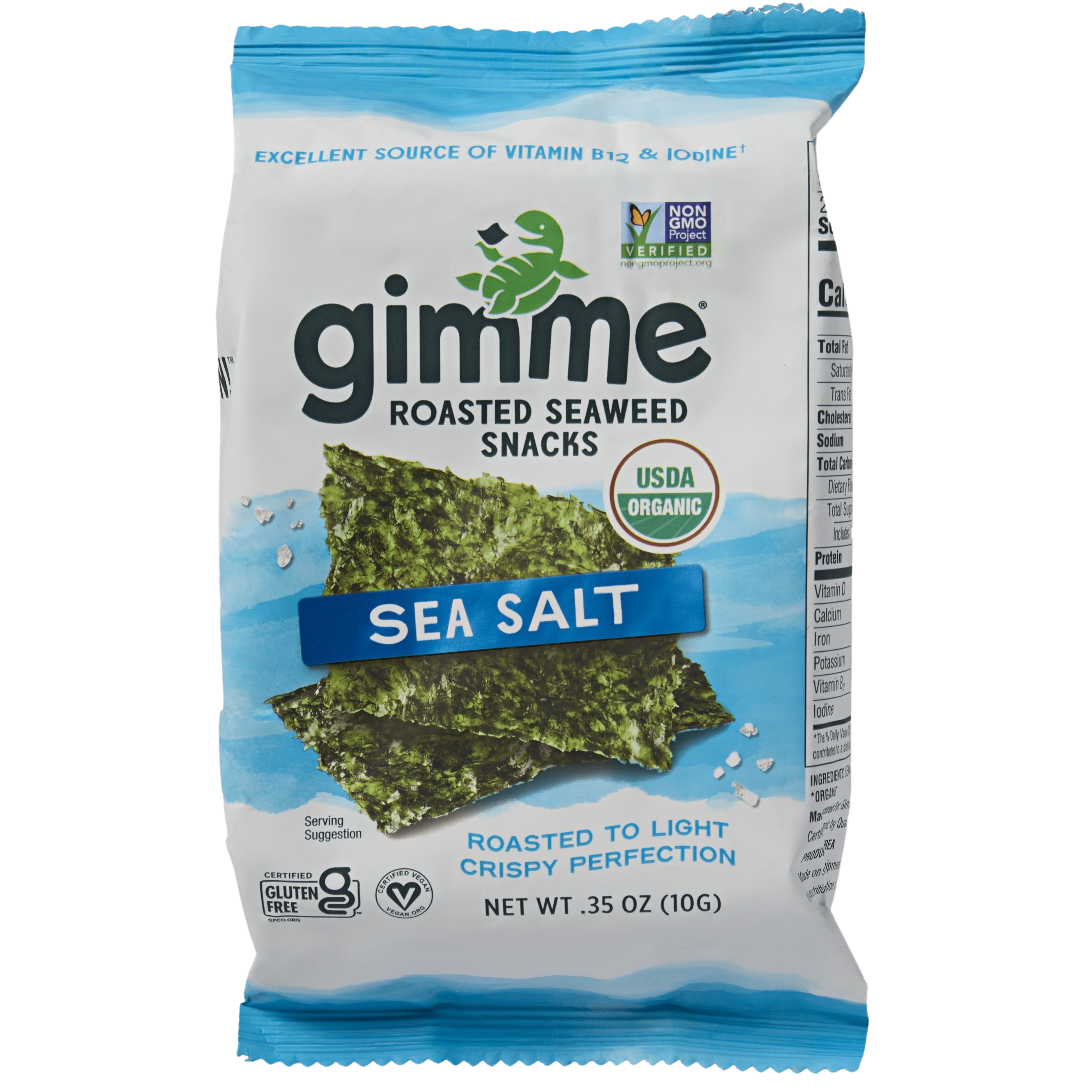 Gimme Roasted Seaweed Snacks, Sea Salt package